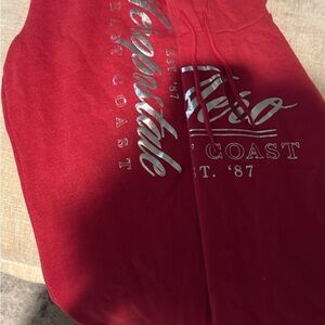 Aeropostale Cherry Red Joggers pants and hoodie set